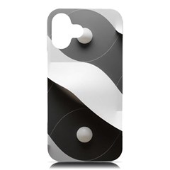 Geometric Design O6 Iphone 16 Plus Black Uv Print Pc Hardshell Case by myclothy