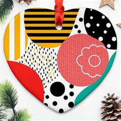 Geometric Design 07 Ornament (heart) by myclothy