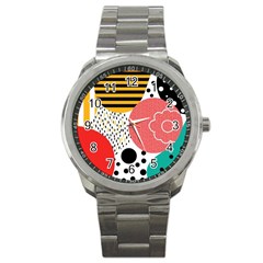 Geometric Design 07 Sport Metal Watch