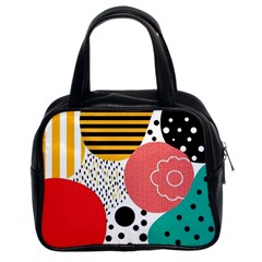 Geometric Design 07 Classic Handbag (two Sides)