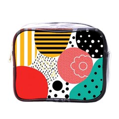 Geometric Design 07 Mini Toiletries Bag (one Side)