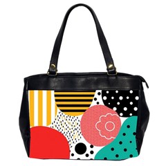 Geometric Design 07 Oversize Office Handbag (2 Sides)