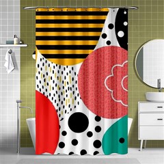 Geometric Design 07 Shower Curtain 48  X 72  (small) 