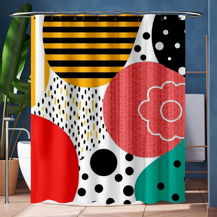 Geometric Design 07 Shower Curtain 60  x 72  (Medium) 