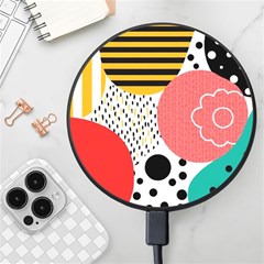 Geometric Design 07 Wireless Fast Charger(black) by myclothy