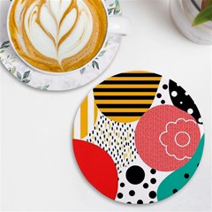 Geometric Design 07 Uv Print Round Tile Coaster