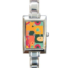 Geometric Design 08 Rectangle Italian Charm Watch