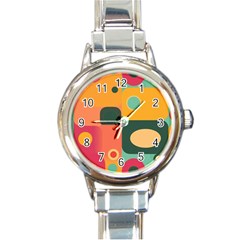 Geometric Design 08 Round Italian Charm Watch