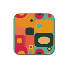 Geometric Design 08 Rubber Coaster (square)