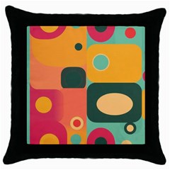 Geometric Design 08 Throw Pillow Case (black)