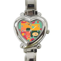 Geometric Design 08 Heart Italian Charm Watch