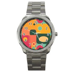 Geometric Design 08 Sport Metal Watch