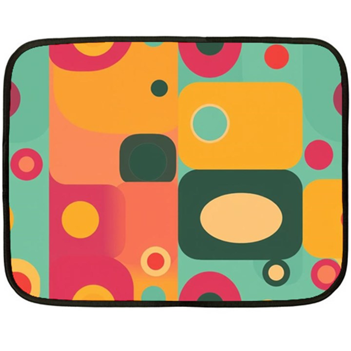 Geometric Design 08 Two Sides Fleece Blanket (Mini)