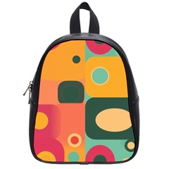 Geometric Design 08 School Bag (small)