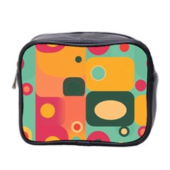 Geometric Design 08 Mini Toiletries Bag (two Sides)