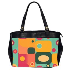 Geometric Design 08 Oversize Office Handbag (2 Sides)