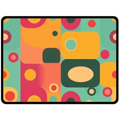 Geometric Design 08 Fleece Blanket (large)