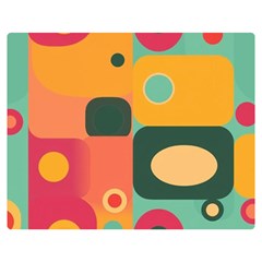 Geometric Design 08 Two Sides Premium Plush Fleece Blanket (teen Size)