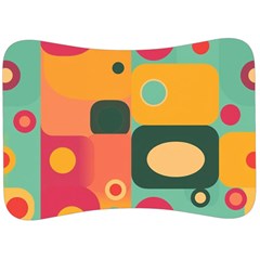 Geometric Design 08 Velour Seat Head Rest Cushion