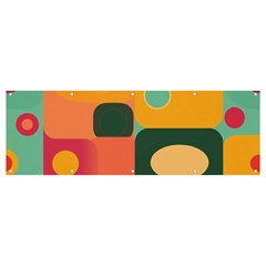 Geometric Design 08 Banner And Sign 12  X 4  by myclothy