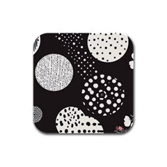 Geometric Design 09 Rubber Square Coaster (4 Pack)