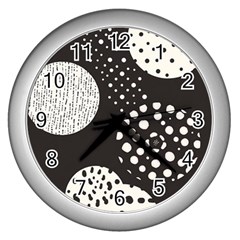 Geometric Design 09 Wall Clock (silver)