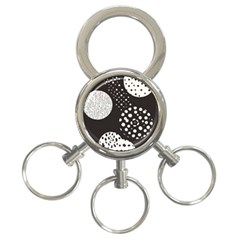 Geometric Design 09 3-ring Key Chain