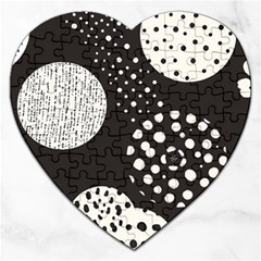 Geometric Design 09 Jigsaw Puzzle (heart) by myclothy