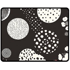 Geometric Design 09 Fleece Blanket (medium)