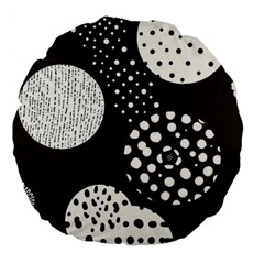 Geometric Design 09 Large 18  Premium Flano Round Cushions