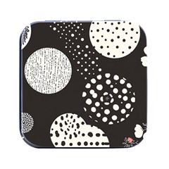 Geometric Design 09 Square Metal Box (black)