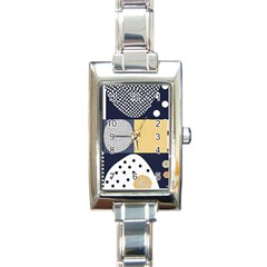 Geometric Design 10 Rectangle Italian Charm Watch