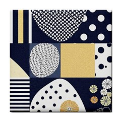 Geometric Design 10 Tile Coaster