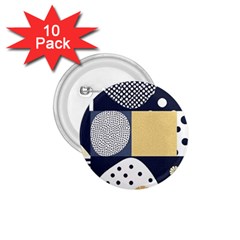 Geometric Design 10 1 75  Buttons (10 Pack)