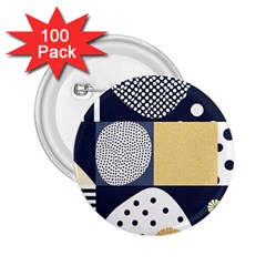 Geometric Design 10 2 25  Buttons (100 Pack) 