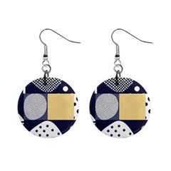 Geometric Design 10 Mini Button Earrings