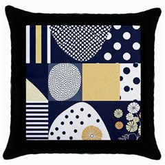 Geometric Design 10 Throw Pillow Case (black)