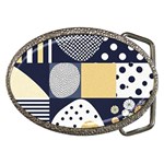 Geometric Design 10 Belt Buckles Front