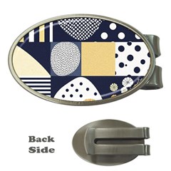 Geometric Design 10 Money Clips (oval) 