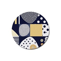 Geometric Design 10 Rubber Coaster (round)