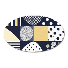 Geometric Design 10 Oval Magnet