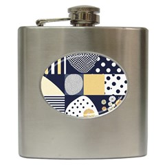 Geometric Design 10 Hip Flask (6 Oz)