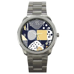 Geometric Design 10 Sport Metal Watch