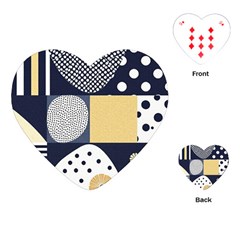 Geometric Design 10 Playing Cards Single Design (heart) by myclothy