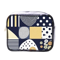 Geometric Design 10 Mini Toiletries Bag (one Side) by myclothy