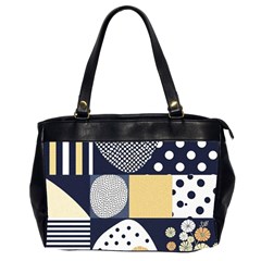 Geometric Design 10 Oversize Office Handbag (2 Sides) by myclothy