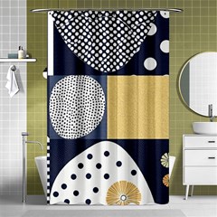 Geometric Design 10 Shower Curtain 48  X 72  (small) 