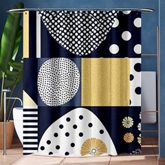 Geometric Design 10 Shower Curtain 60  X 72  (medium) 