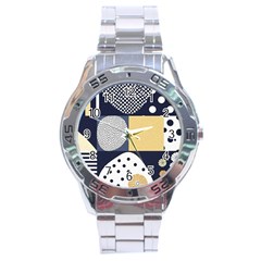 Geometric Design 10 Stainless Steel Analogue Watch