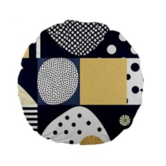 Geometric Design 10 Standard 15  Premium Round Cushions